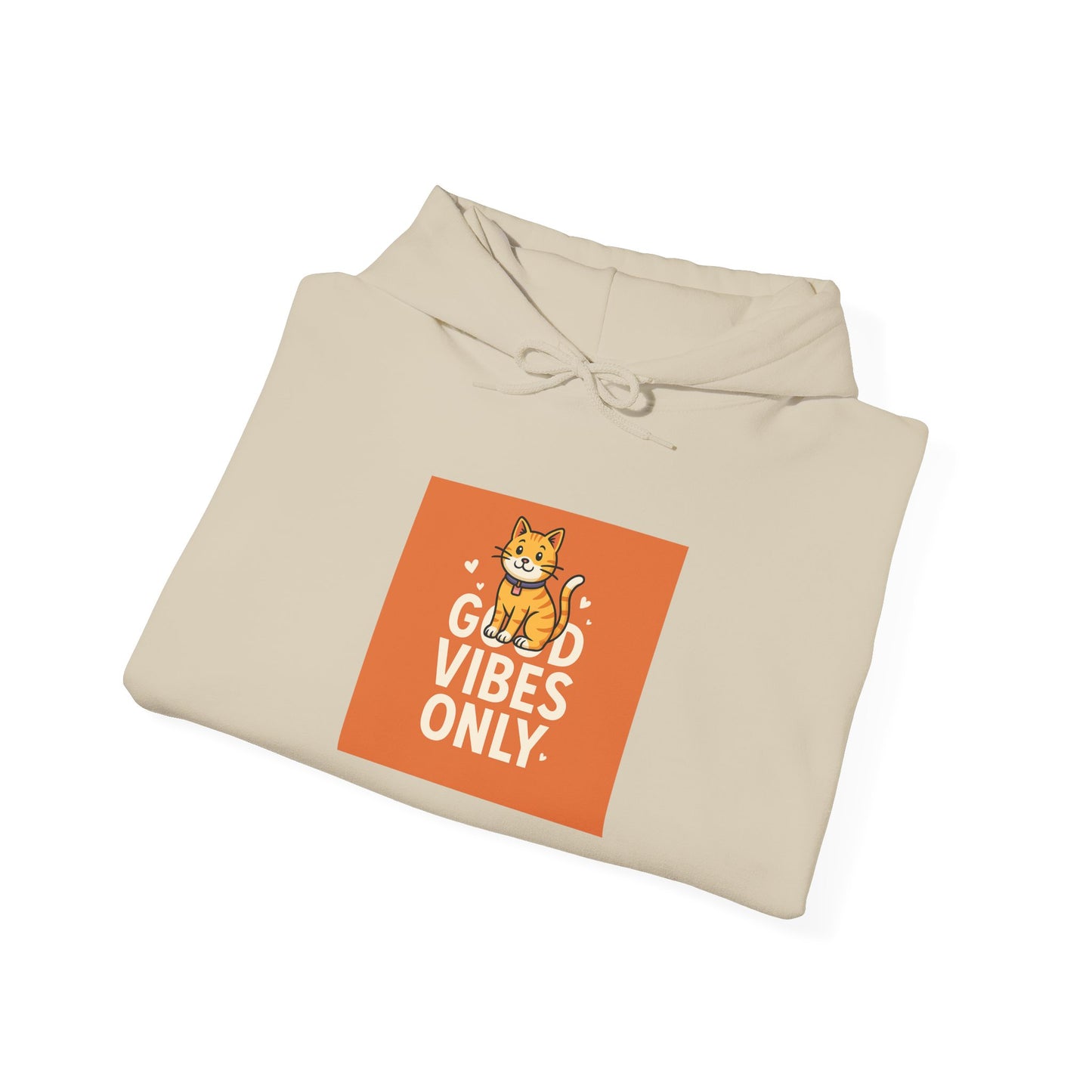 Cat Good Vibes Only Hoodie