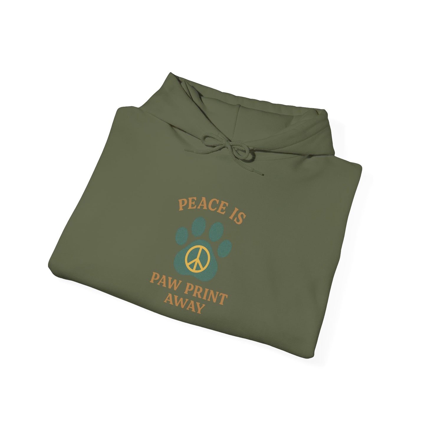 Peace Is Paw Print Away Hoodie