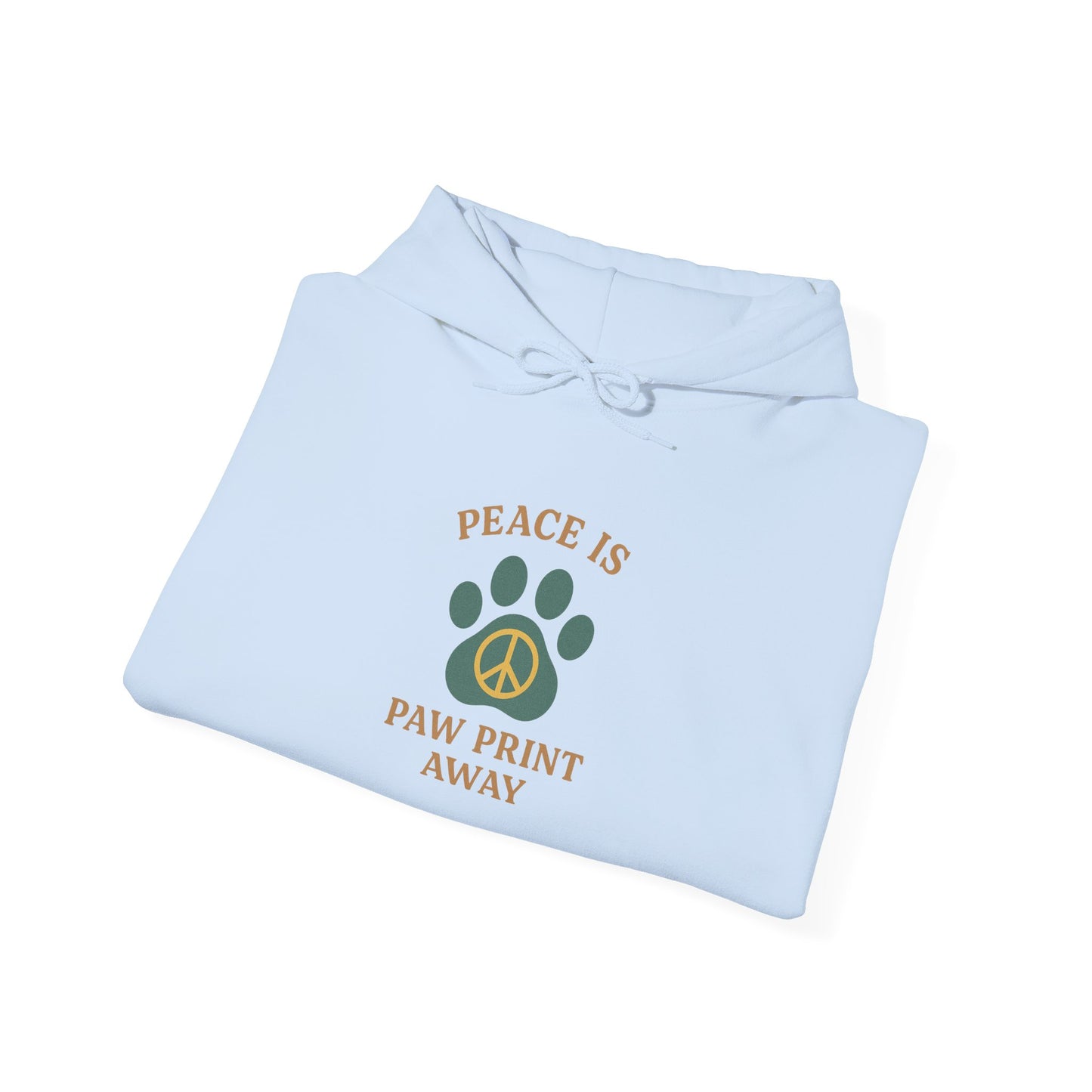 Peace Is Paw Print Away Hoodie