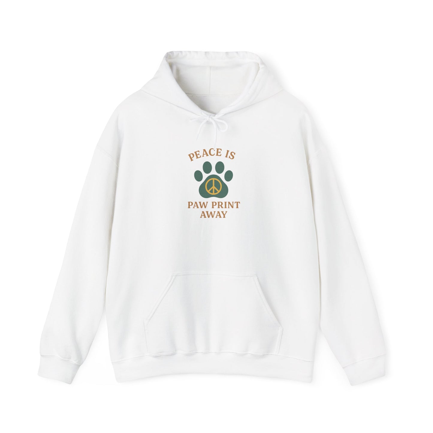 Peace Is Paw Print Away Hoodie