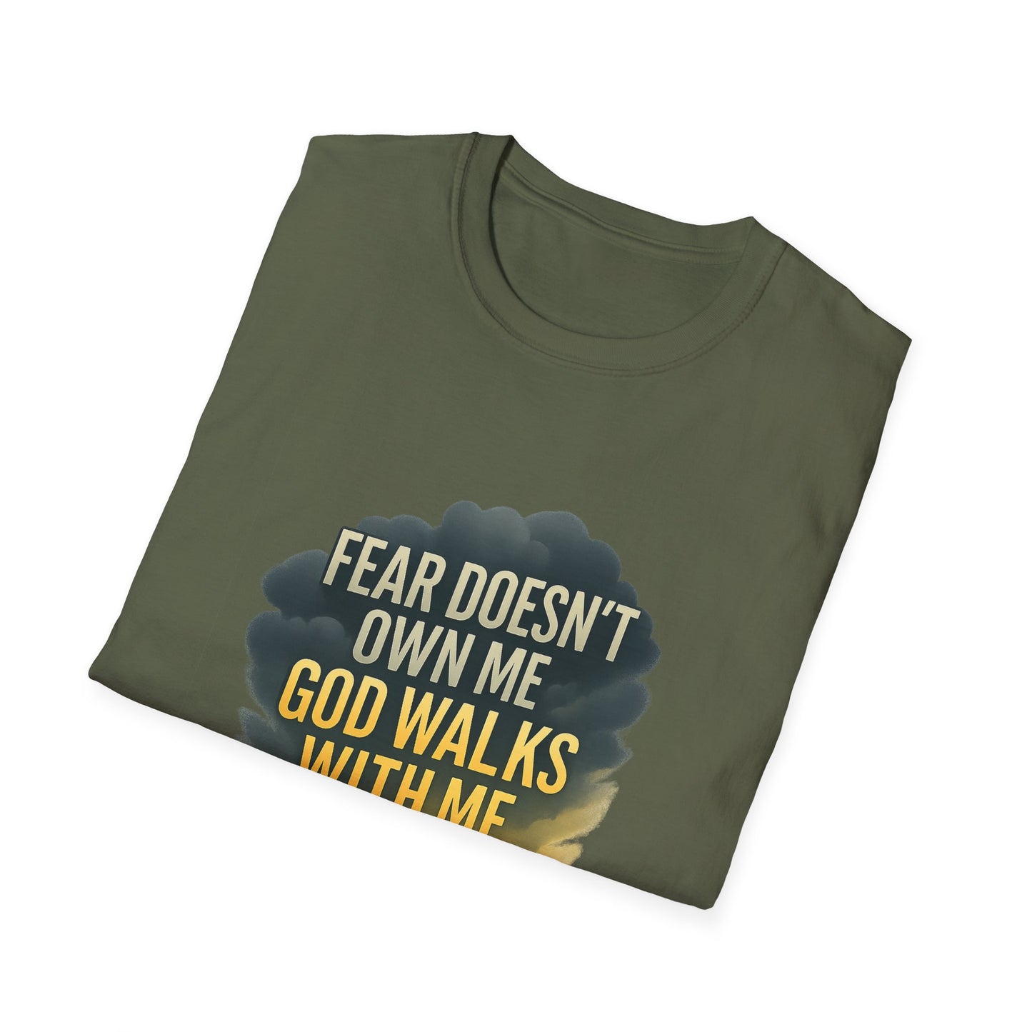 Fear Doesn’t Own Me God Walks With Me T-Shirt