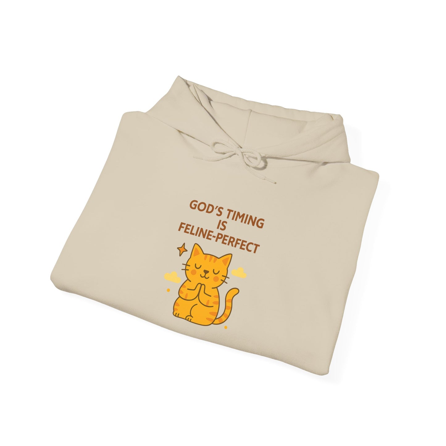 God’s Timing Is Feline-Perfect Hoodie