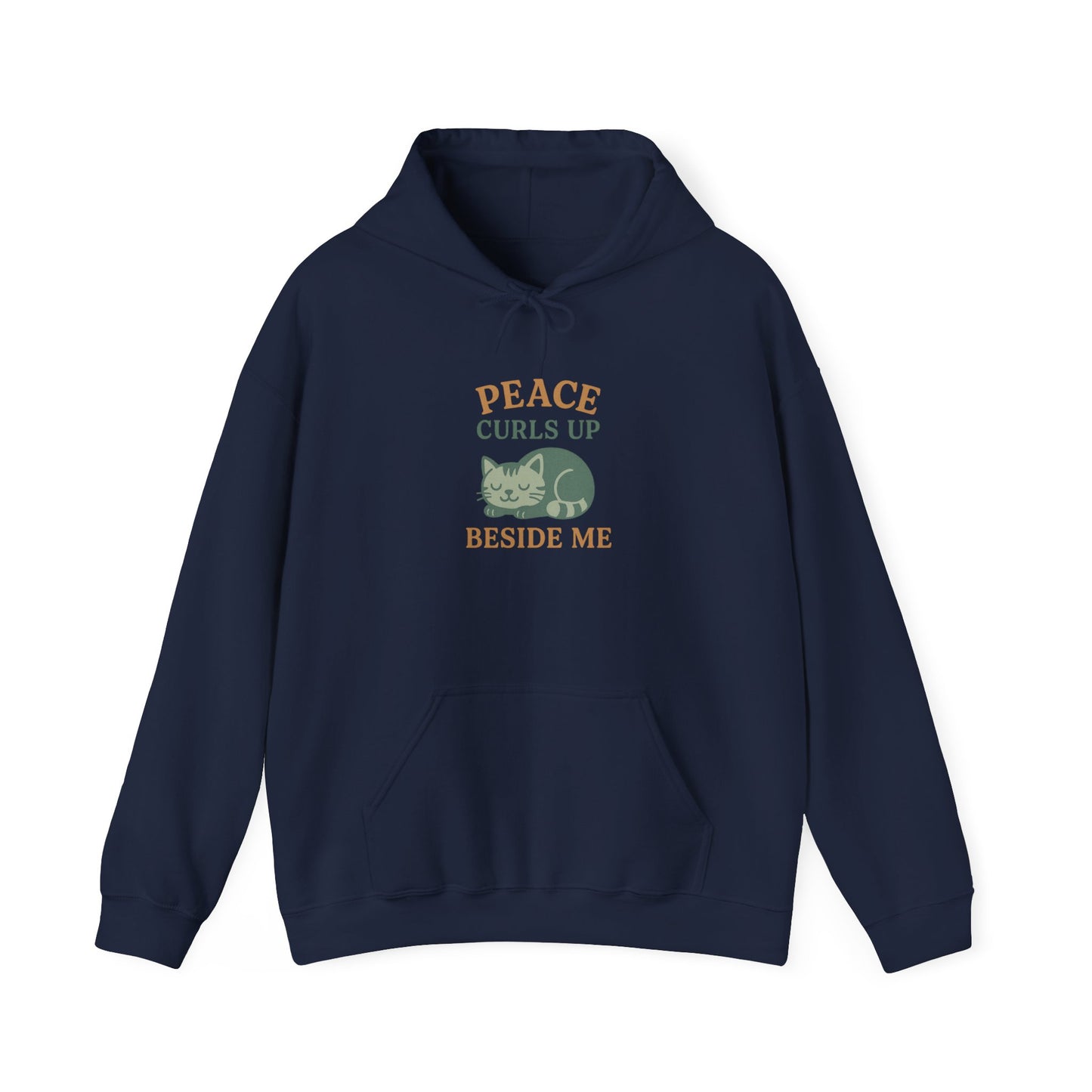 Peace Curls up Beside Me Hoodie