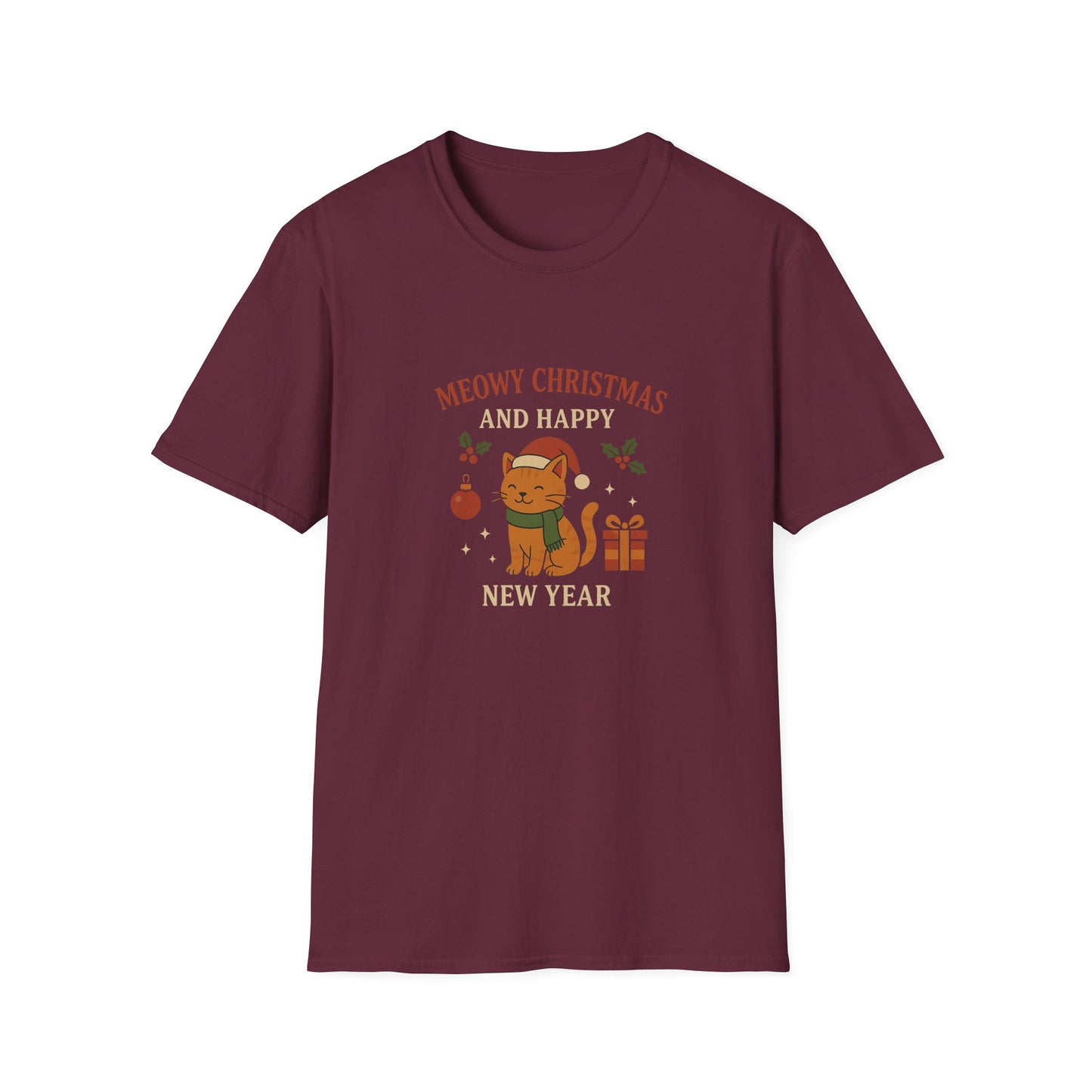 Meowy Christmas and Happy New Year T-Shirt