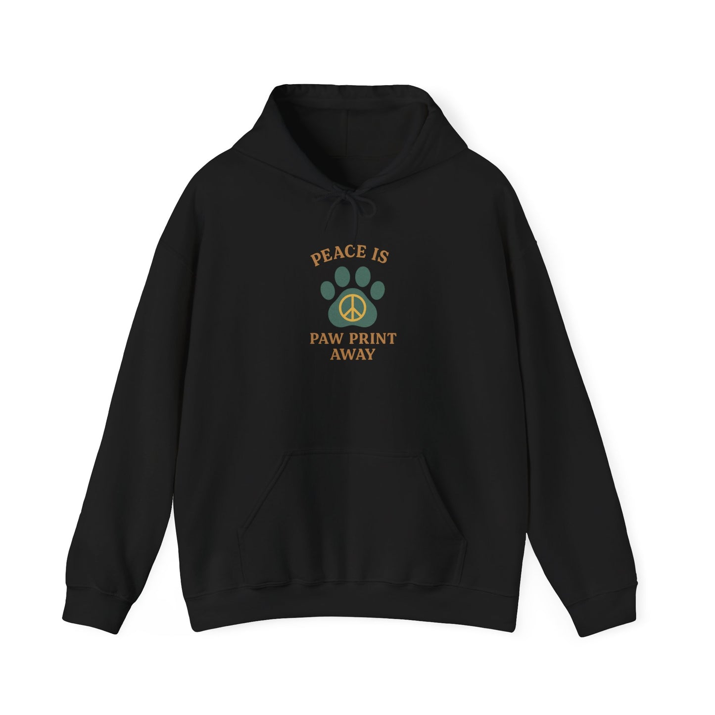 Peace Is Paw Print Away Hoodie