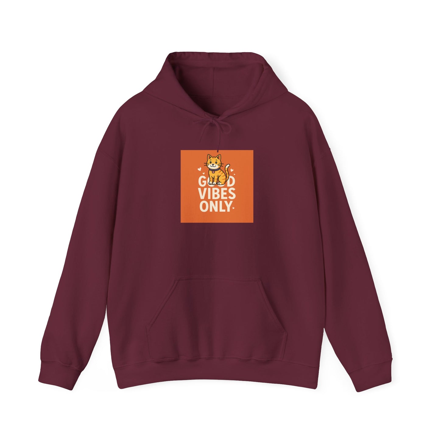 Cat Good Vibes Only Hoodie