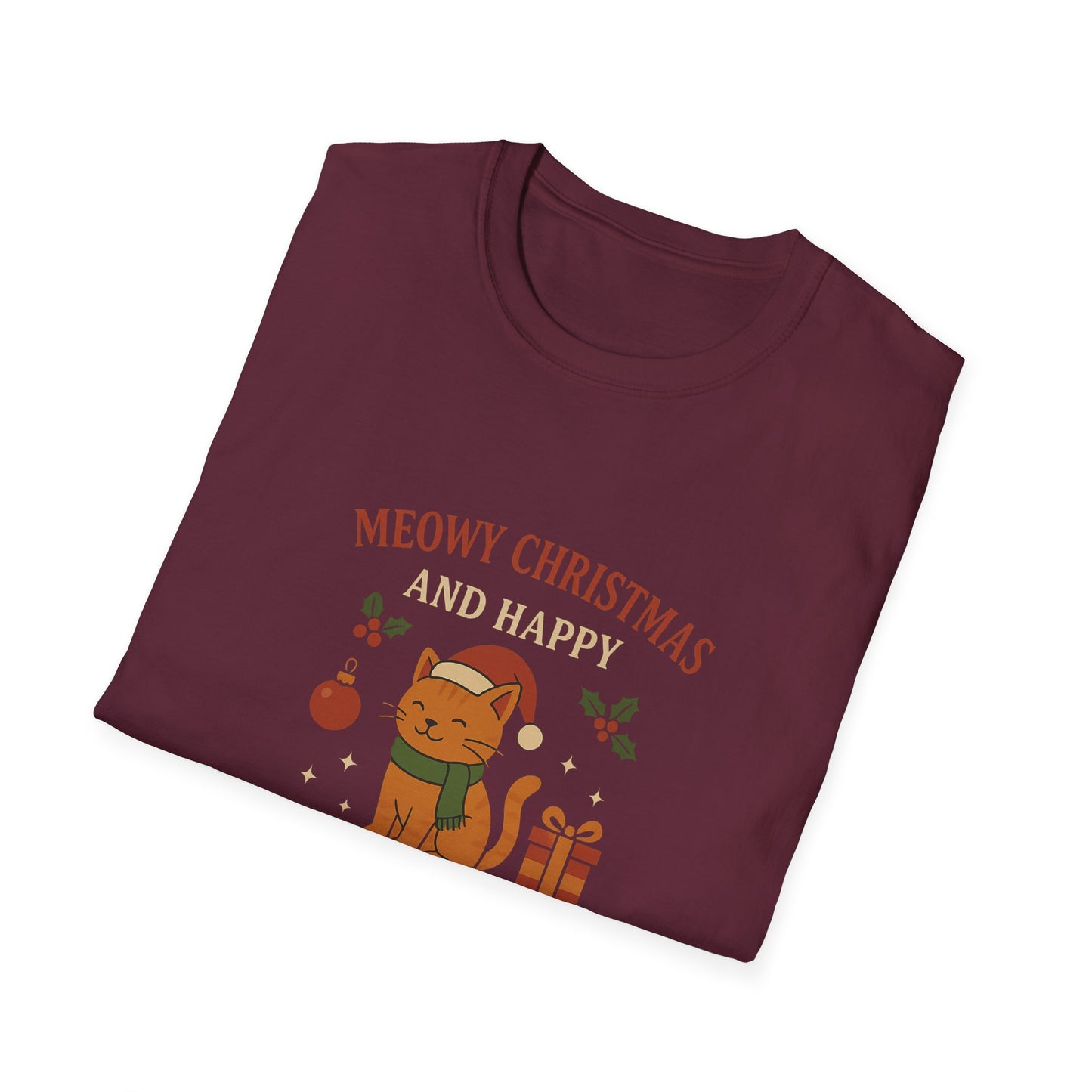 Meowy Christmas and Happy New Year T-Shirt