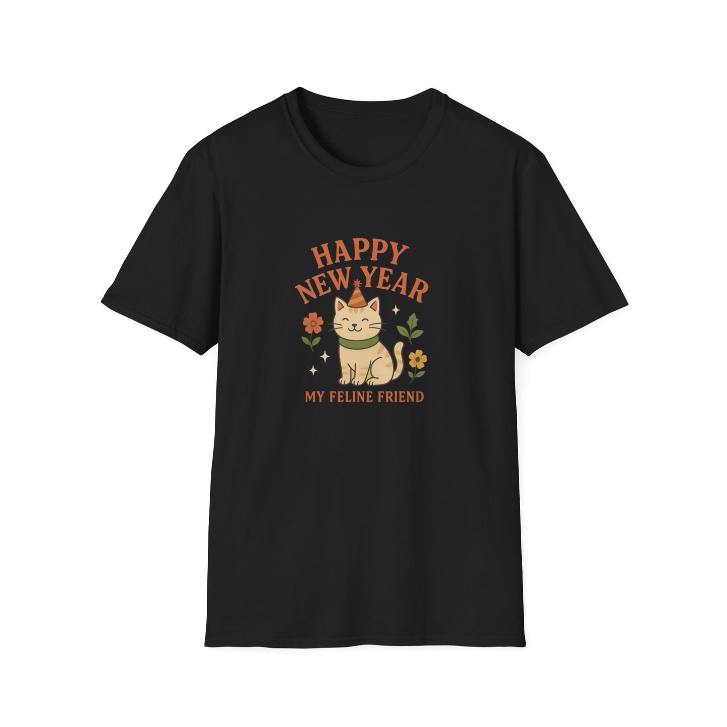 Happy New Year My Feline Friend T-Shirt