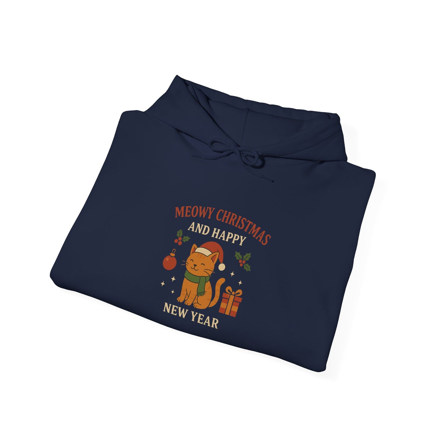 Meowy Christmas and Happy New Year Hoodie