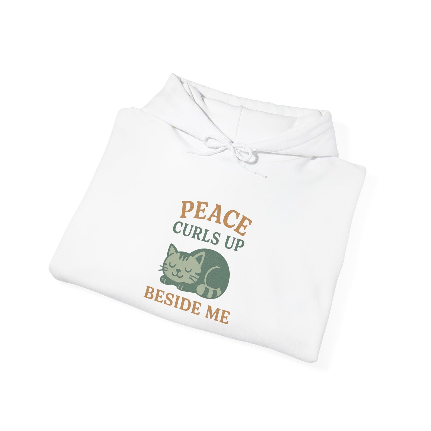 Peace Curls up Beside Me Hoodie