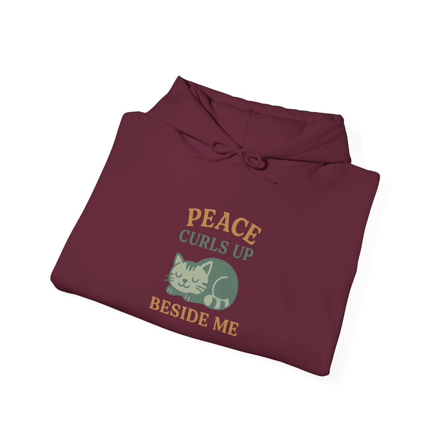 Peace Curls up Beside Me Hoodie
