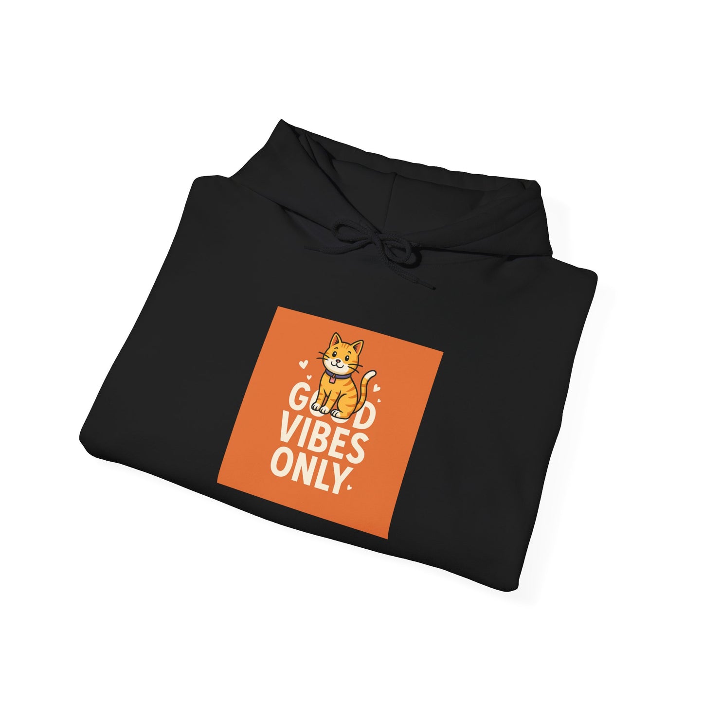 Cat Good Vibes Only Hoodie