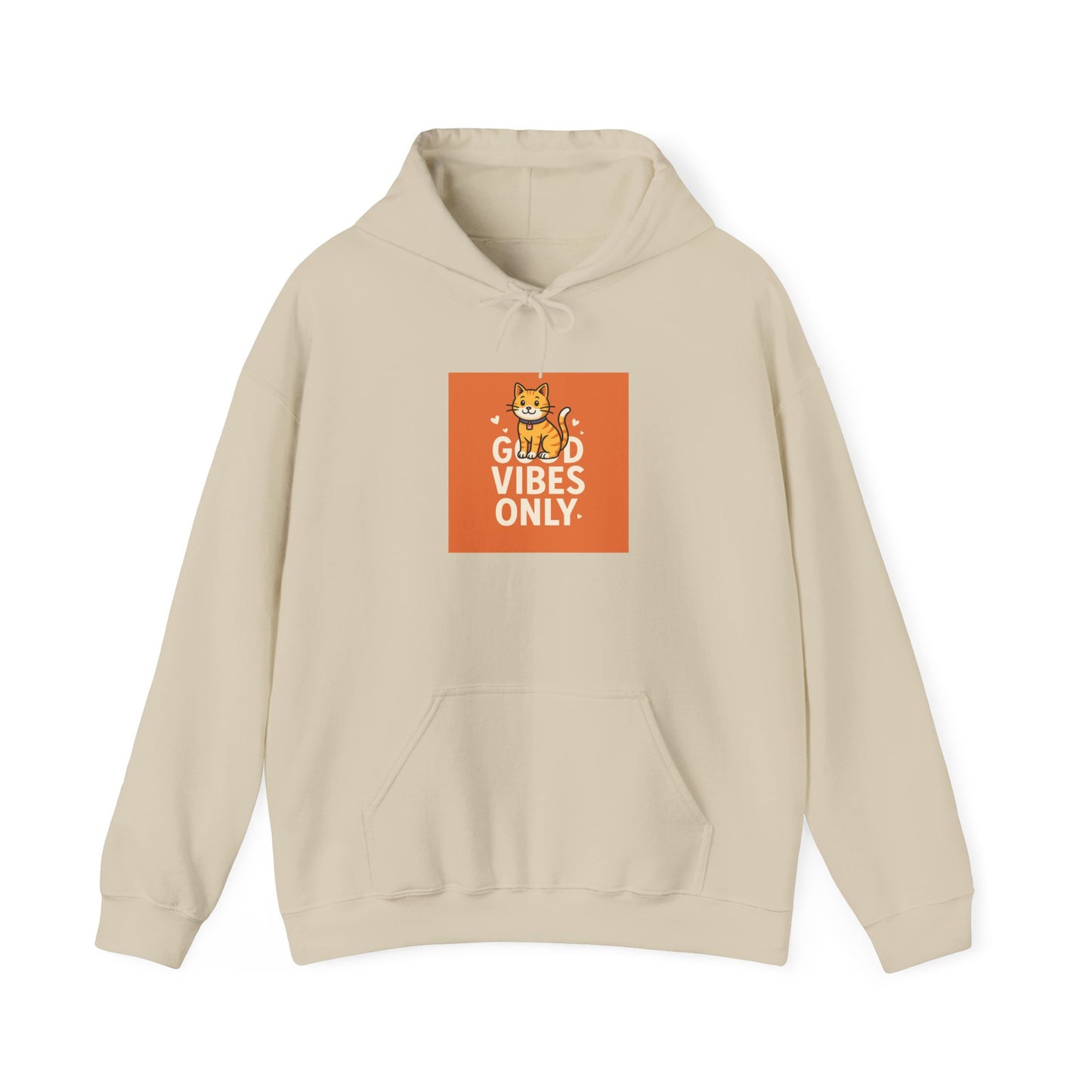 Cat Good Vibes Only Hoodie