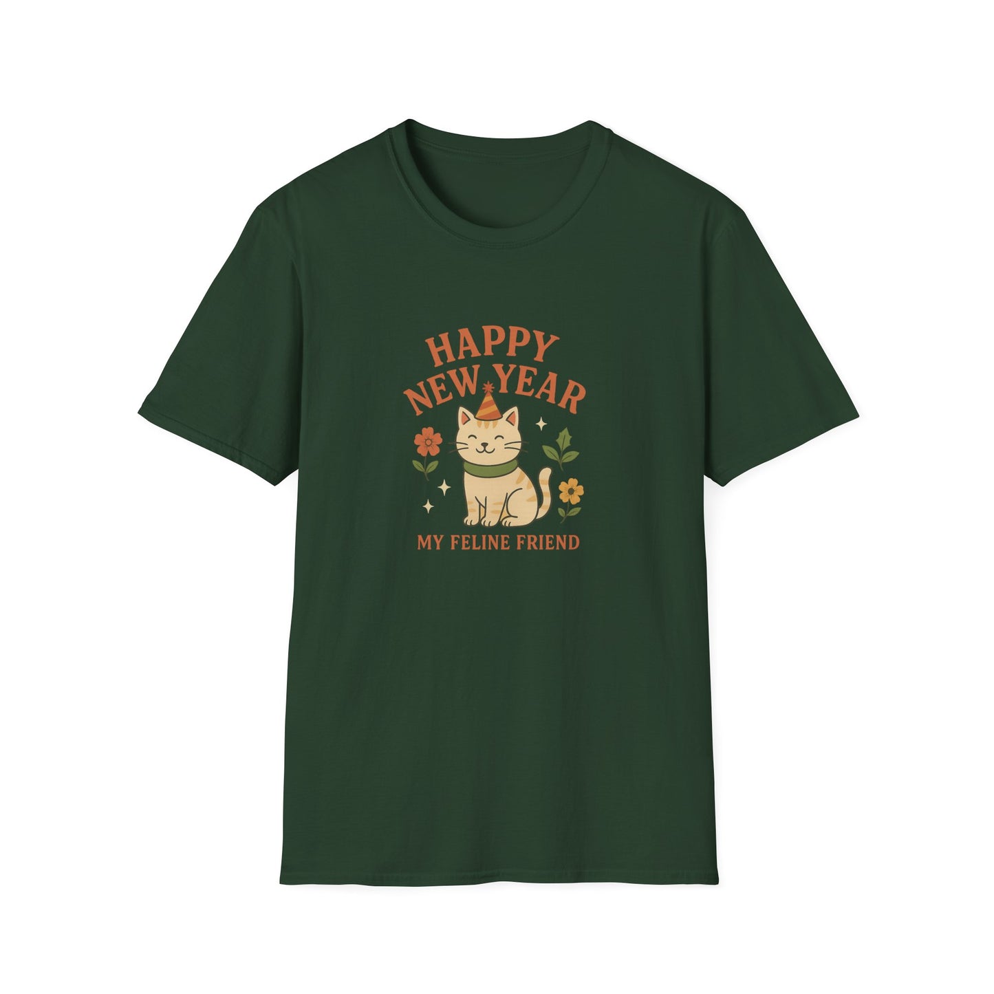 Happy New Year My Feline Friend T-Shirt