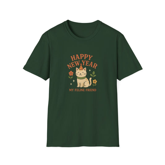 Happy New Year My Feline Friend T-Shirt