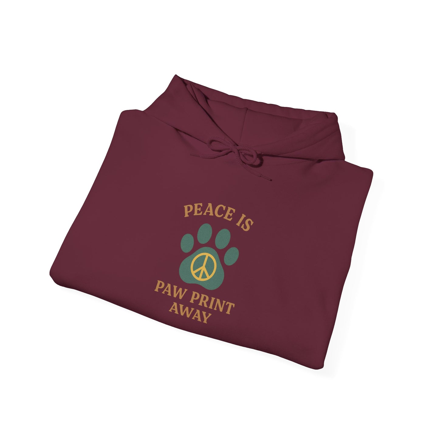 Peace Is Paw Print Away Hoodie