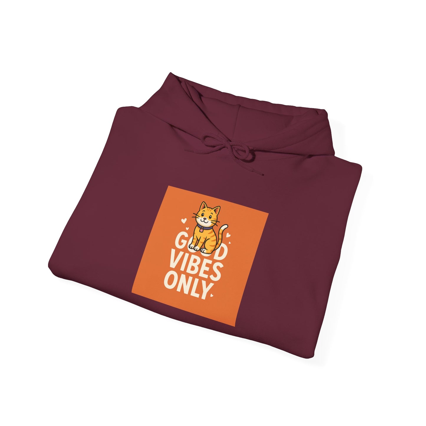 Cat Good Vibes Only Hoodie