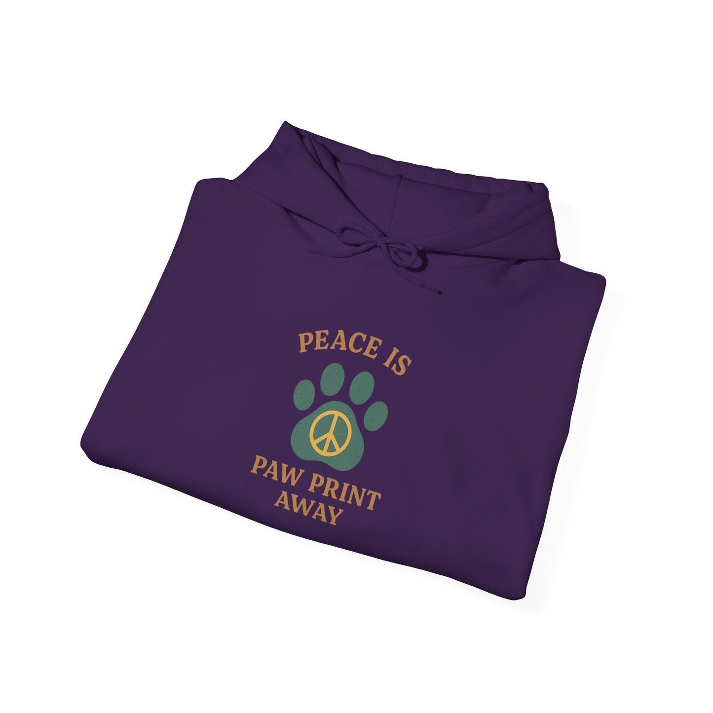 Peace Is Paw Print Away Hoodie