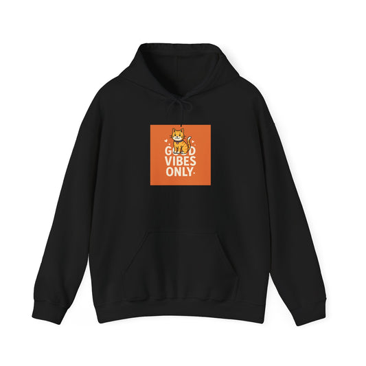 Cat Good Vibes Only Hoodie