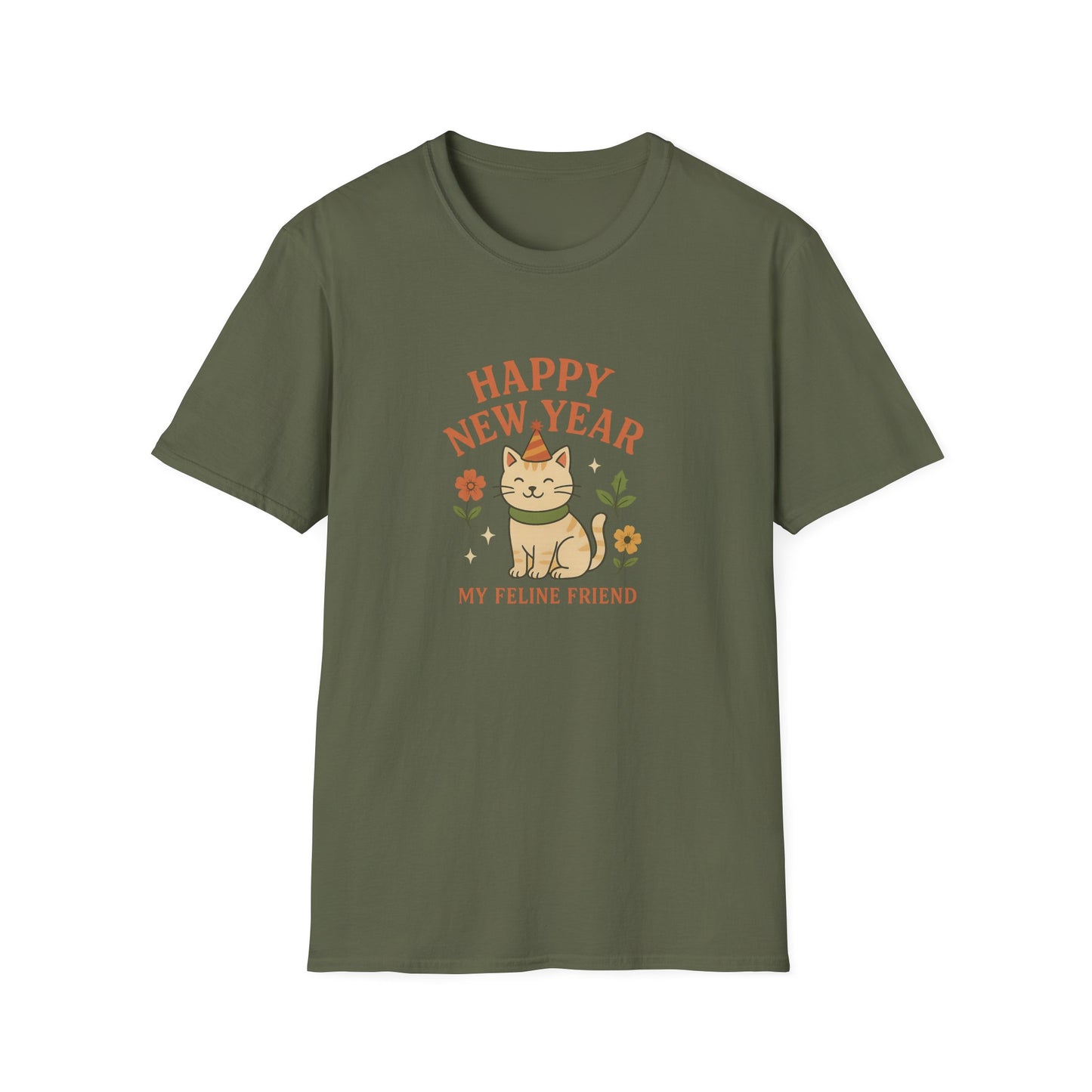Happy New Year My Feline Friend T-Shirt