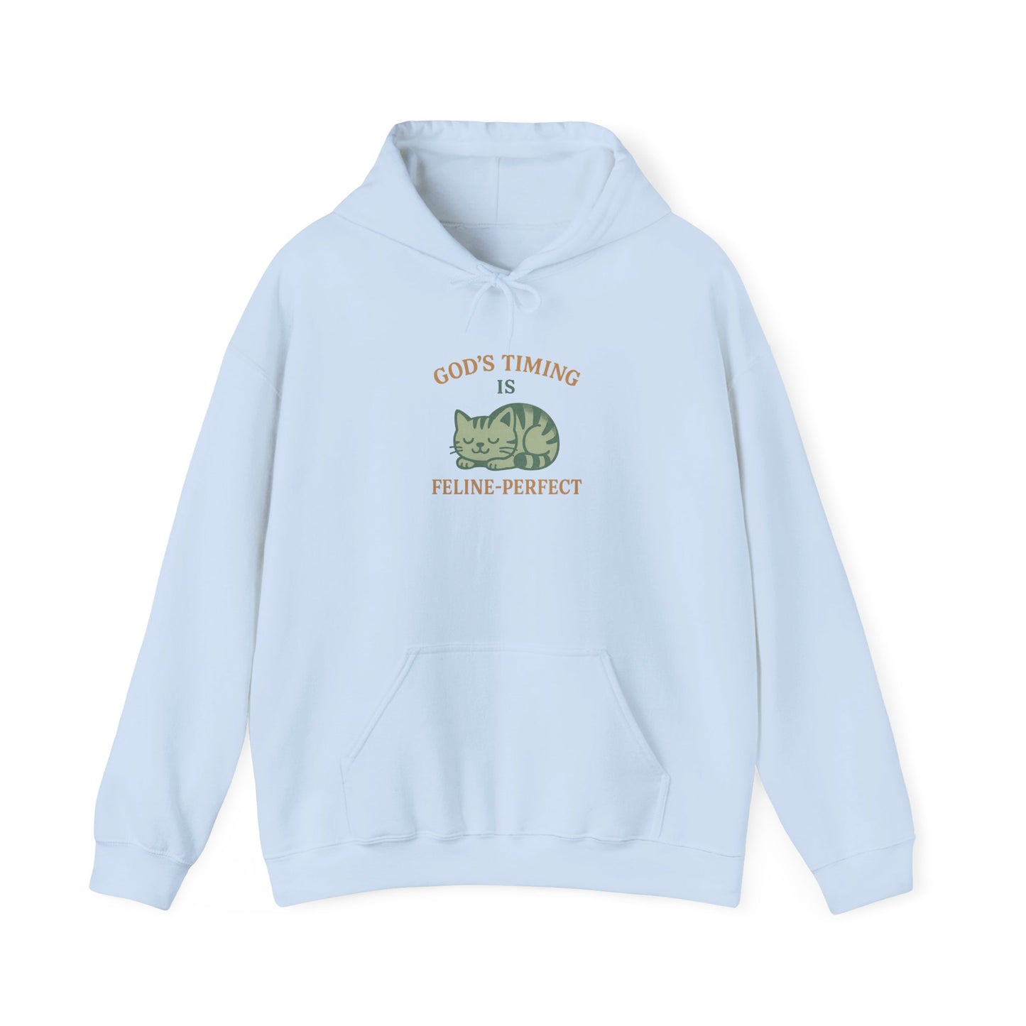 God’s Timing Is Feline-Perfect Hoodie