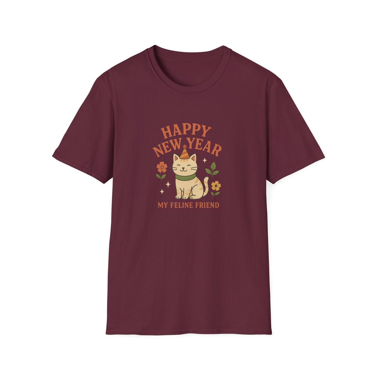 Happy New Year My Feline Friend T-Shirt