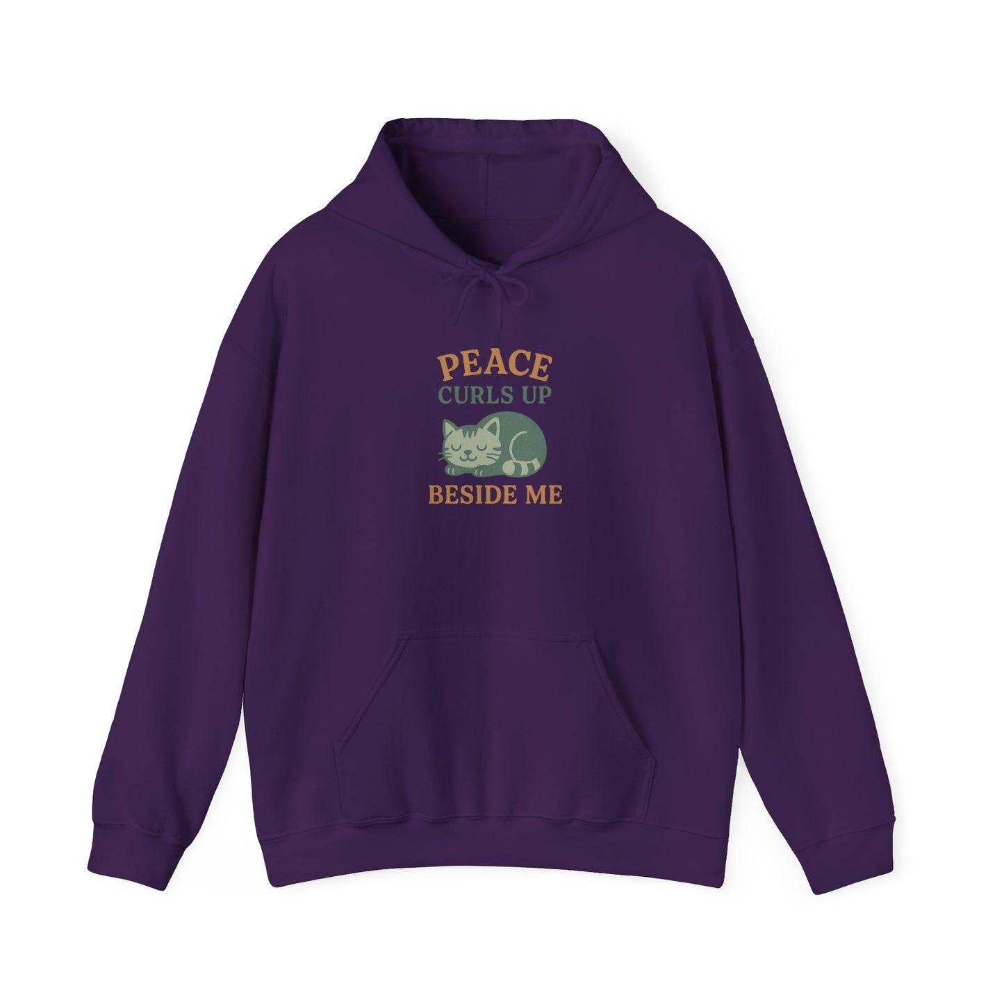 Peace Curls up Beside Me Hoodie