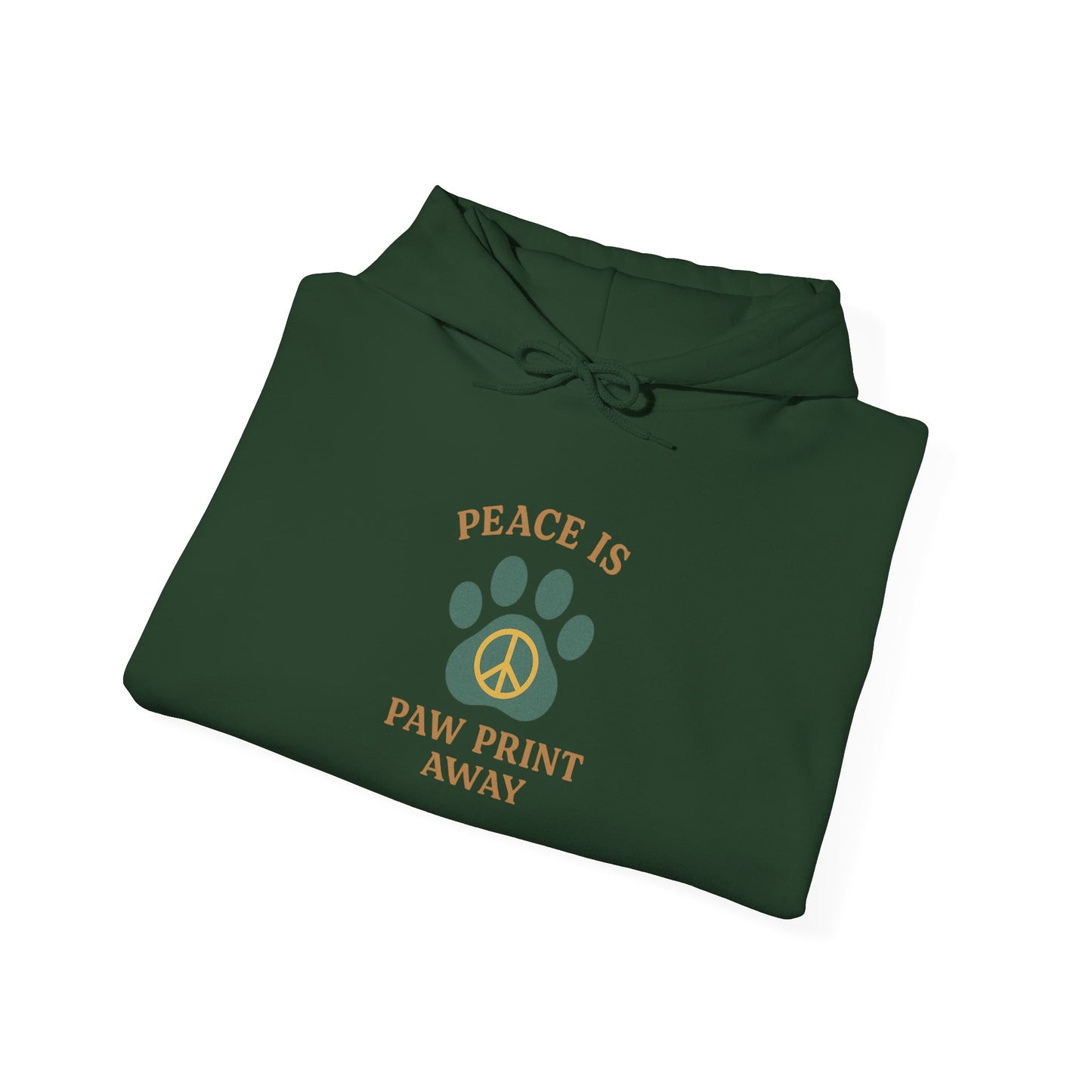 Peace Is Paw Print Away Hoodie
