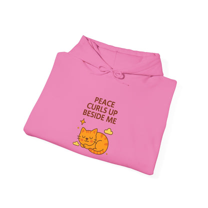 Peace Curls up Beside Me Hoodie