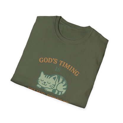 God’s Timing Is Feline-Perfect T-Shirt