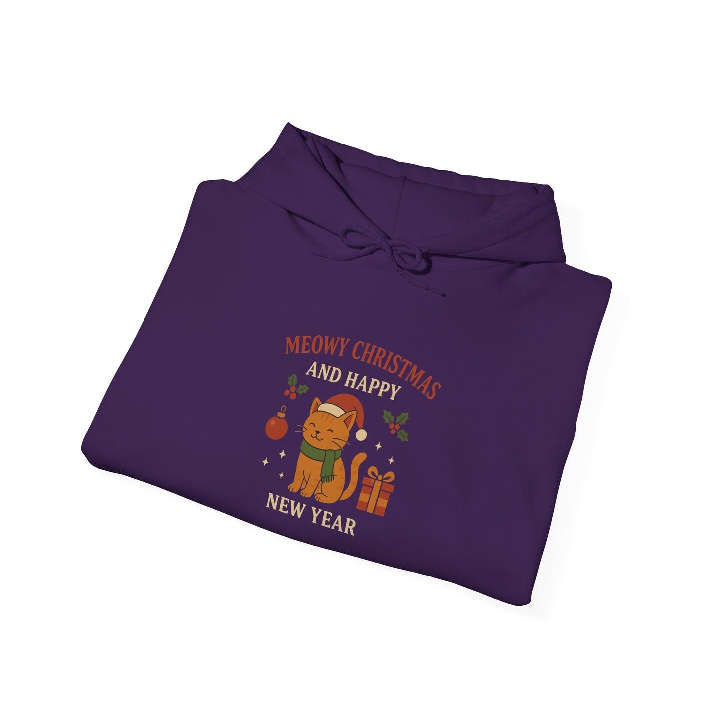Meowy Christmas and Happy New Year Hoodie