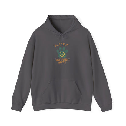 Peace Is Paw Print Away Hoodie