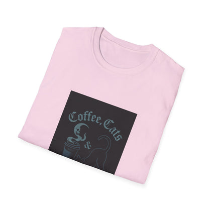 Coffee Cats & Midnight Chills T-Shirt