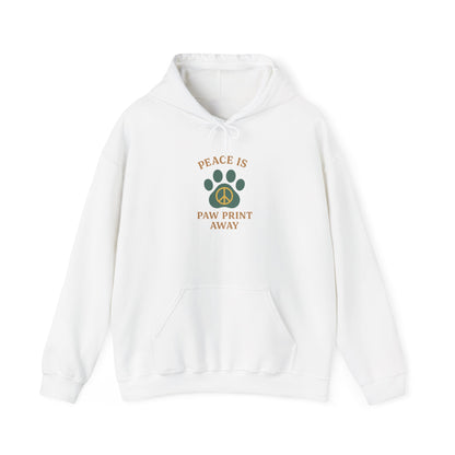 Peace Is Paw Print Away Hoodie
