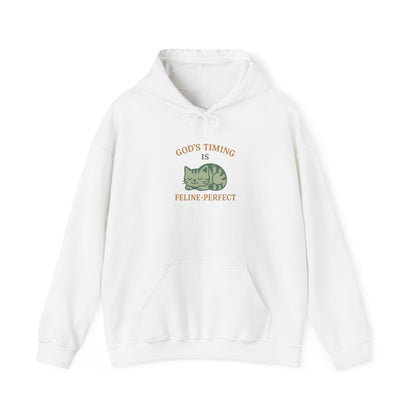 God’s Timing Is Feline-Perfect Hoodie