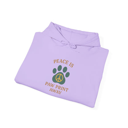 Peace Is Paw Print Away Hoodie