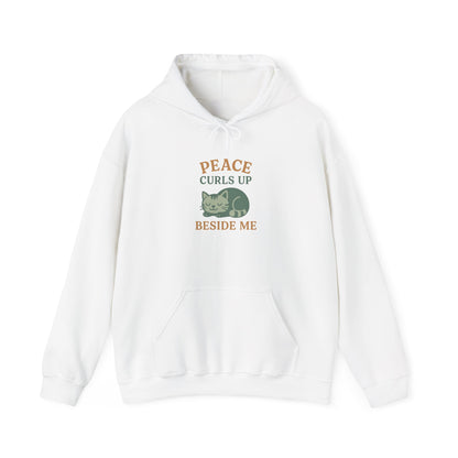 Peace Curls up Beside Me Hoodie