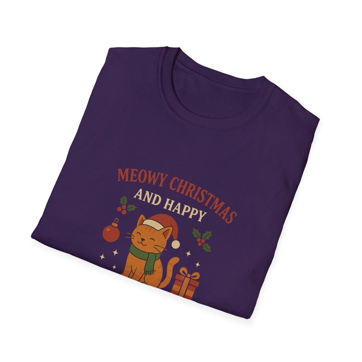 Meowy Christmas and Happy New Year T-Shirt