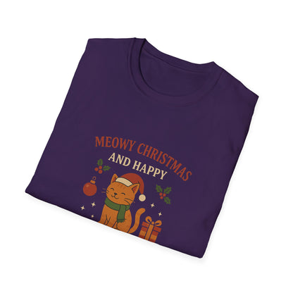 Meowy Christmas and Happy New Year T-Shirt
