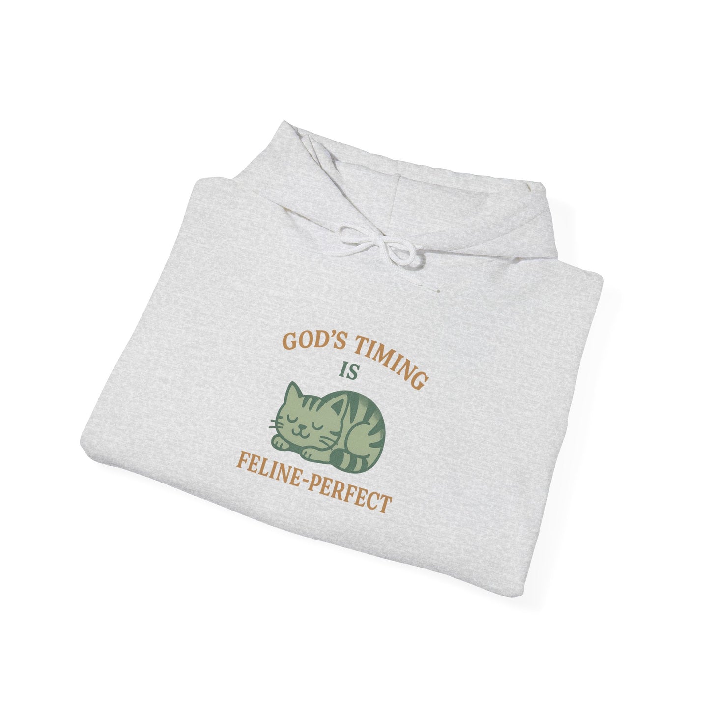 God’s Timing Is Feline-Perfect Hoodie