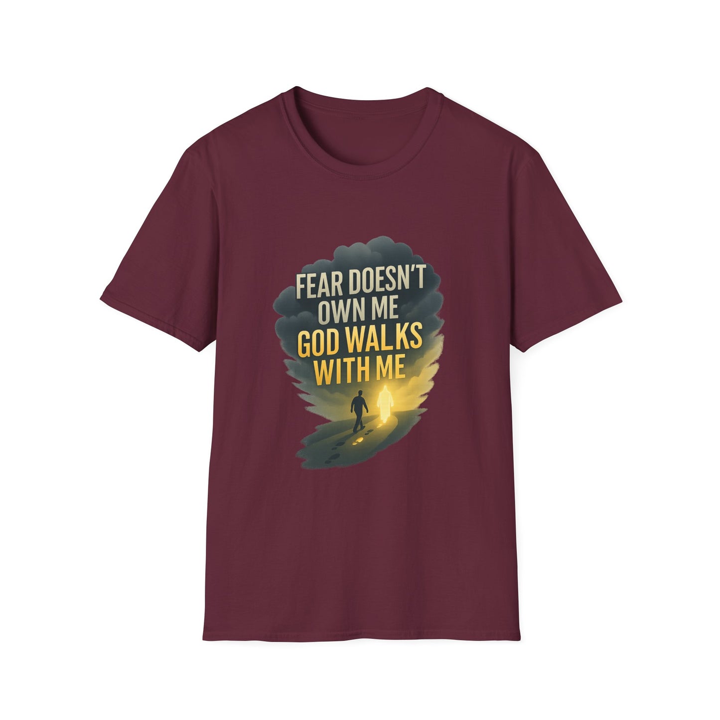 Fear Doesn’t Own Me God Walks With Me T-Shirt