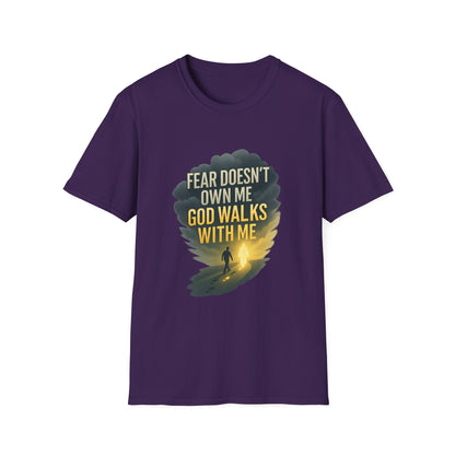 Fear Doesn’t Own Me God Walks With Me T-Shirt