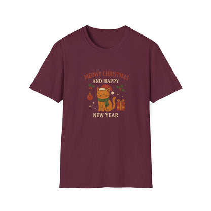 Meowy Christmas and Happy New Year T-Shirt