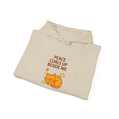 Peace Curls up Beside Me Hoodie