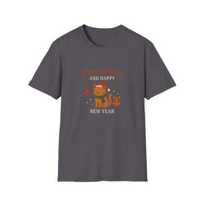 Meowy Christmas and Happy New Year T-Shirt