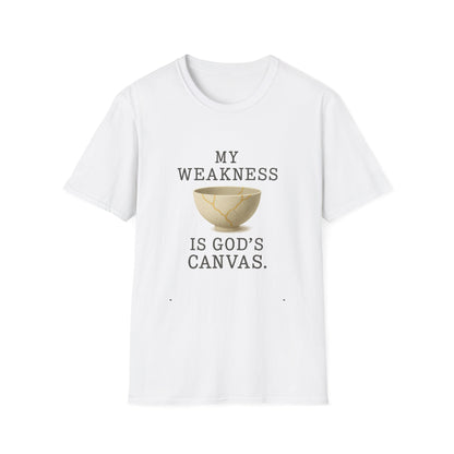 My Weakness Is God’s Canvas T-Shirt