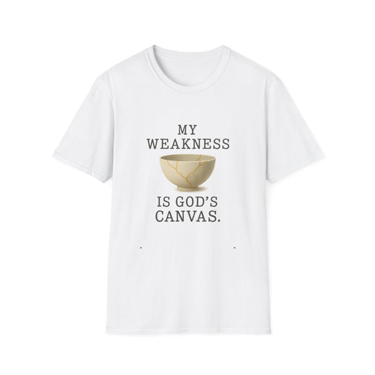 My Weakness Is God’s Canvas T-Shirt