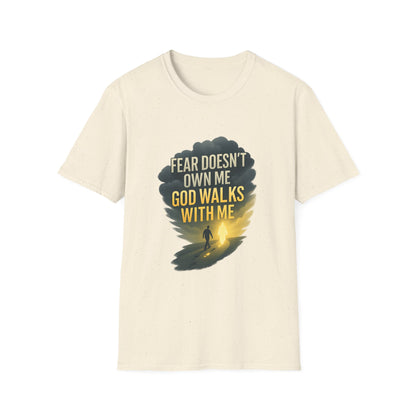 Fear Doesn’t Own Me God Walks With Me T-Shirt