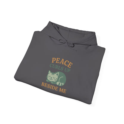 Peace Curls up Beside Me Hoodie