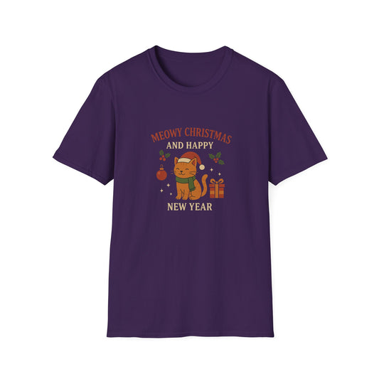 Meowy Christmas and Happy New Year T-Shirt